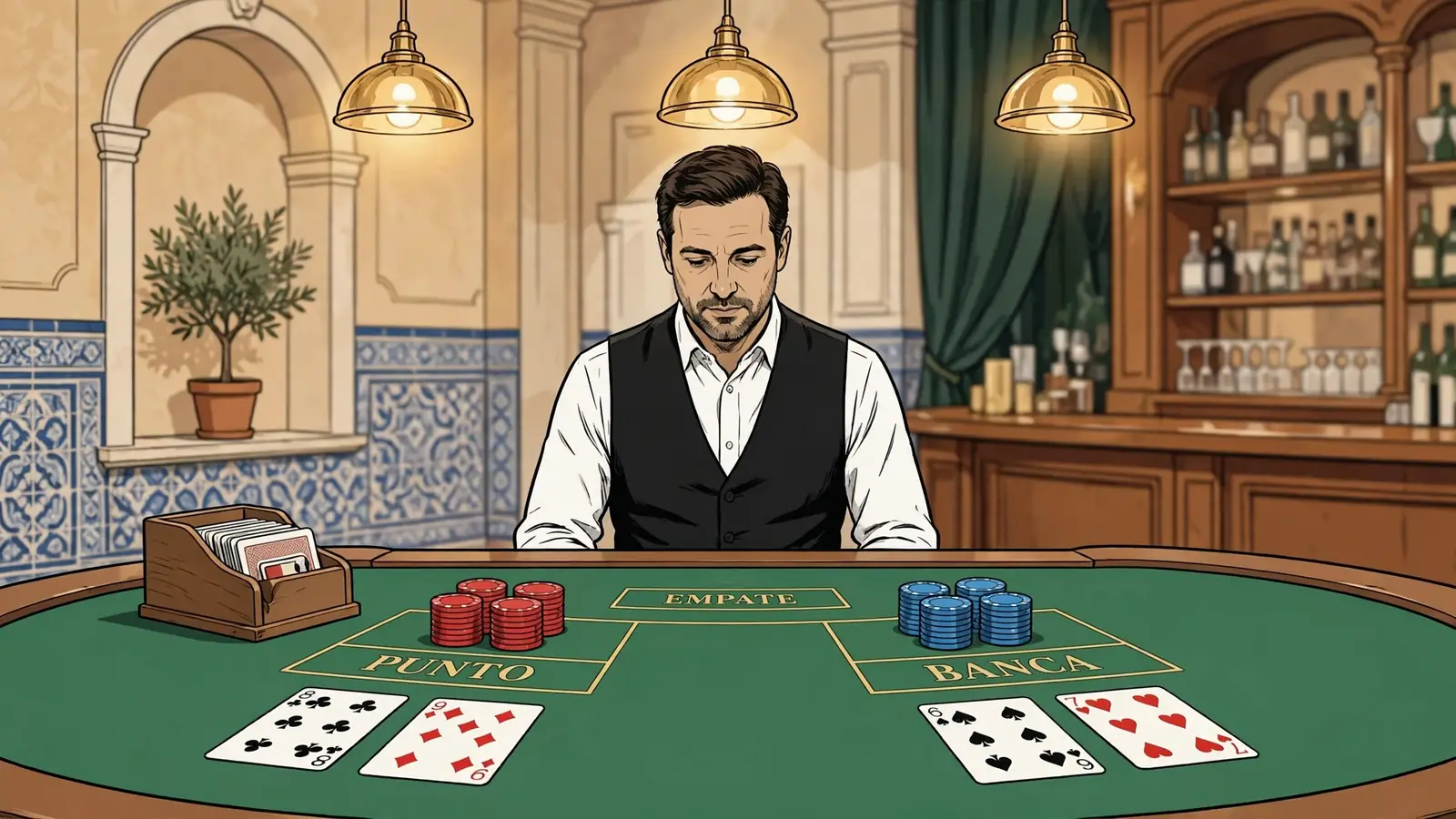 Punto y banca casino: mesas en vivo y juego online